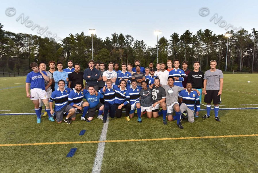 Wheaton Men\'s Rugby vs Mass Maritime.  Photo by Keith Nordstrom